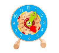 TOGEVAL Clock for Cognitive Teaching Aid Color Recognition and Learning Educational Plaything
