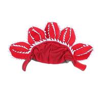 TOGEVAL Comfortable Pet Hat for Dogs and Cats Plush Corpse Flower Design for Halloween Parties Easy to Wear Lightweight and Breathable Small Animal Headwear