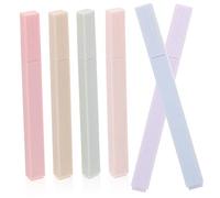 TOGEVAL Compact Highlighter Pens with Lasting Colour 6pcs Assorted Colour Abs Material and Emphasise Important Information for Books and Scrapbooks for Teachers and Children at Work Or