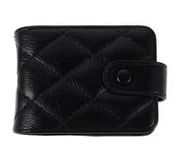 TOGEVAL Compact Quilted Lipstick Case with Built Mirror for Women Small Luxury Cosmetic Pouch Travel Makeup Bag Stylish Mini Purse for Everyday Use Go Touch-ups