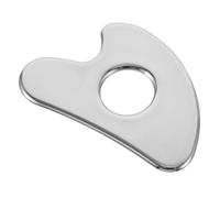 TOGEVAL Compact Stainless Steel Heart-Shaped Face Scraper for Lifting and Firming Portable Wear-Resistant Muscle Massager Board for Face and Body Circulation Smooth Edges for Safe Skincare