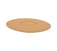 TOGEVAL Cork Turntable Mat for Vinyl Records Protective Pad with Anti-slip Groove Shock-absorbing Record Disc Mat for Phonograph Players Premium Natural Material Easy Installation