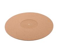 TOGEVAL Cork Turntable Mat Vinyl Record Player Protective Pad 297mm Diameter Anti-static Slipmat for Vinyl Records
