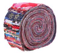 TOGEVAL Cotton Fabric Roll Quilting Strips Bundle Patchwork Craft Sewing Supplies for Girlfriends Sewing Crafts and Quilting Crafts