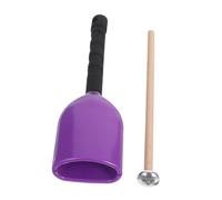 TOGEVAL Cow Bell Noise Maker Lightweight Plastic Cowbell with Stick for Hand Percussion Durable Comfortable Grip for Sporting Events Music Ensembles Educational Institutions