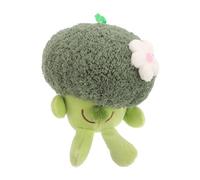 TOGEVAL Craft Adorable Plush Broccoli Keychain Pendant Cute Vegetable Hanging Accessory for Bags and Keys Soft Toy Keyring for Fashionable Decor