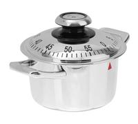 TOGEVAL Creative Alloy Material Kitchen Timer with Mechanical Pot Shape Simple Operation Funny Mechanical Timer Reminder Tool 60 Minutes, for Home Cooking and Exercise Control
