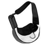 TOGEVAL Creative Foldable Pet Carrier Bag Durable Polyester and Pvc Storage for Cats and Dogs Comfortable Crossbody Design for Travel Outings and Shopping Random Strap Color