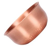 TOGEVAL Creative Pure Copper Golden Cup for Buddhism Desktop Use, Round Shape with Sturdy Multi-Function Features, Not Easy to Fade or Break, for Buddhist Hall Offering and Friends Who