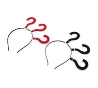 TOGEVAL Creative Question Mark Headband Punctuation Mark Headdress for Festival Funny Dress Up Headwear Accessory