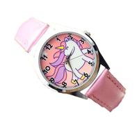 TOGEVAL Cute Boys and Girls Cartoon Watch for Students with Adjustable Design and Practical Features, Birthday Gift for Graduation Season, Pink Cartoon Student Wrist Watch with Alloy Case