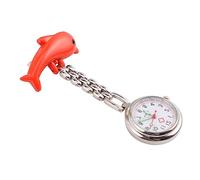 TOGEVAL Cute Dolphin Pocket Watch for Nurses Luminous Hanging Watch Durable Design for Medical Staff and Healthcare Workers Random Colors