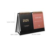 TOGEVAL Desk Flip Calendar Standing Monthly Planner for Office and Home Creative Desktop Memo Scheduling Organizer with Easy Flip Design Daily Planning From Jan to Dec
