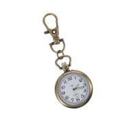 TOGEVAL Digital Nurse Pocket Watch with Keychain Buckle Lightweight Alloy Hanging Fob Watch for Workers and Students Scale and Portable Exam