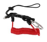 TOGEVAL Diving Camera Lanyard Retractable Spring Coil with Stainless Steel Quick Release Buckle for Underwater DSLR Housing Lost Strap for Scuba Diving Equipment