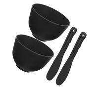 TOGEVAL DIY Face Mask Mixing Bowl Set 2 Pieces Silicone Facial Mask Bowls with Stirring Bars for Home Spa Skin Care