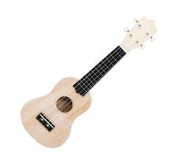 TOGEVAL DIY Ukulele Making Kit Wooden Ukulele Material for Hand-painted Build Your Own Hawaiian Guitar Craft Project Educational Musical