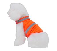 TOGEVAL Dog Clothes Reflective Jacket Dog Vest Pet Reflective Breathable High Visibility Walk Hike Run Orange