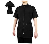 TOGEVAL Dog Grooming Smock with Pockets Multifunctional Pet Grooming Apron for Cats and Dogs Comfortable Fiber Barber Jacket Workwear and Practical Hair Stylist Clothes