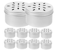 TOGEVAL Dog Scent Training Kit 120ml Aroma Holder with Aluminum Screw Lid 10pcs Set for Working Dogs Scent Detection and Nose Training Tools
