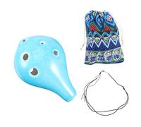 TOGEVAL Dolomite Ocarina Alto C Key with Color Bag Smooth Polished Surface Sound Musical Instrument for Beginners and Music Lovers Portable and Easy to Play Random Color
