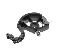 TOGEVAL Double Chain Drive Single Bass Drum Pedal with Adjustable Sensitivity for Drum Set and Electronic Kits Stable Smooth Movement Easy Installation Black Percussion Accessory for Jazz