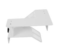 TOGEVAL Double Layer Acrylic Turtle Basking Platform with Strong Suction Cups Stable Aquarium Tortoise Dock Sloped Reptile Climbing Terrace for Heat Lamp Use and Habitat Enhancement