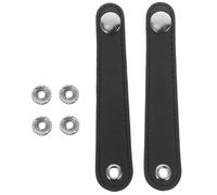 TOGEVAL Double Leather Accordion Bellows Belt with Buckle Compact and Breathable Accessory for Accordion Fixation Suitable for Concerts and Practice Sessions