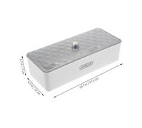 TOGEVAL Draining Cutlery Box Pearl White Single Utensil Holder for Home Kitchen Countertop Storage Organizer with Easy Cleaning Space-saving Design for Forks Spoons Chopsticks