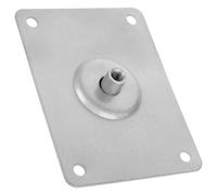 TOGEVAL Drum Stand Mounting Plate Metal Bass Drum Snare Pad Attachment Repair Kit Silver Flat Hardware for Percussion Practice Pad Support