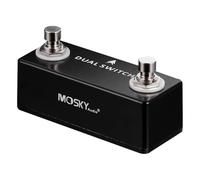 TOGEVAL Dual Control Guitar Foot Effect Pedal Black Guitar Effect Accessory Supply for and Accessories