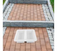 TOGEVAL Dutch Brick Mold Clay Pottery Forms Cement Brick Forms Pottery Mold Paver Paving Stone Moulds White