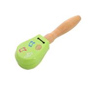 TOGEVAL Early Learning Musical Toys Wooden Castanets Long Handle Noise Makers for Boys and Girls Rhythm Instruments for Toddlers Party Noisemakers