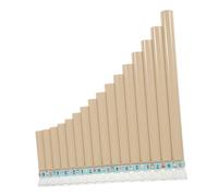TOGEVAL Educational Pan Flute for Beginners Resin C Key Panpipes Play Musical Instrument for Rhythm Development and Family Fun Portable White School Pan Flute