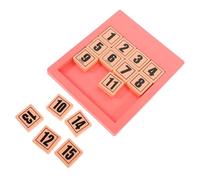 TOGEVAL Educational Sliding Number Puzzle for Preschool Math Learning Pink Basic Version Develops Number Recognition Problem Solving Skills and Creative Thinking for Early Childhood