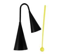 TOGEVAL Educational Two Tone Cowbell Handheld Agogo Bell Traditional Latin Percussion Instrument for Boys and Girls Toddlers