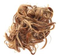 TOGEVAL Elastic Messy Bun Hair Piece Curly Wavy Ponytail Hair Extension for Women Lightweight with Band Adds Volume Fullness Updo for Parties Weddings Proms