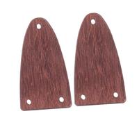 TOGEVAL Electric Guitar Rod Covers 2 Pcs Semioval Solid Wood with 3 Holes for Guitar Repair and Tuning Stability