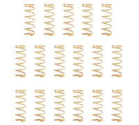 TOGEVAL Electric Guitar Springs Set and Tremolo Arm Stabilization 17pcs for Pickup Height Adjustment Metal Straight Bridge Pull String and Bass Tension Springs for Guitar Lovers