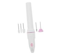 TOGEVAL Electric Nail File Manicure Polisher Multifunctional Low Noise Nail Art Tool White Plastic Alloy for Home and Salon Use