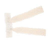 TOGEVAL Elegant Pearl Hair Bow Clip for Women Durable Hair Barrette Classic Beige Versatile Accessory for Ponytails and Buns for Teen and Adults