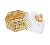 TOGEVAL Elegant Retro Snacks Jar with Transparent Cover Multi-functional Airtight Sugar Storage Bowl and Canister for Coffee Nuts Spices Cookie Chocolate Organizer Kitchen Storage