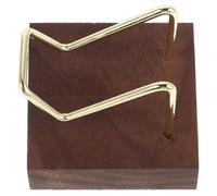 TOGEVAL Engraved Walnut Wood Business Card Holder with Stand Compact Desktop Organizer for Office Home School for Conference Table Display and Professional Branding