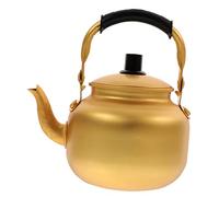 TOGEVAL Ergonomic Handle Alloy Water Kettle for Home Kitchen Stovetop Compatible with Induction and Gas Stove Heat Resistant Small Teapot for Convenient Boiling and Brewing Tea