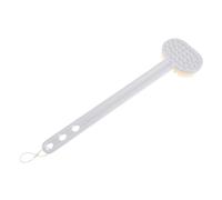 TOGEVAL Ergonomic Long Handle Shower Brush with Nylon Bristles Multi-Functional Body Scrubber for Back Feet Arms Easy-Clean PP Material Bath Back Scrubber for Showering