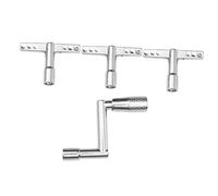 TOGEVAL Essential Drum Tuning Kit 3pcs T-type 1pc Z-type Drum Keys Metal Construction