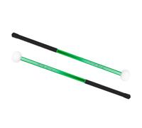 TOGEVAL Felt Head Alloy Drumsticks for Marching and Practice Durable Percussion Tools for Musicians Comfortable Grip Green Color
