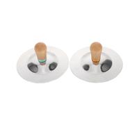 TOGEVAL Finger Cymbals for Lightweight Percussion Instrument with Handle for Group Music Activities Outdoor Events and Education