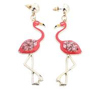TOGEVAL Flamingo Dangle Earrings Lightweight Hand Painted Ear Adornments for Women and Fashion Jewelry with Secure Fit Suitable for Daily Wear and Gifts Random Color