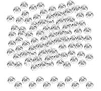 TOGEVAL Flatback Glass Rhinestones Hot Melt DIY Craft Embellishments 1440pcs White for Clothes and Bags Decor for Fabric Accessories